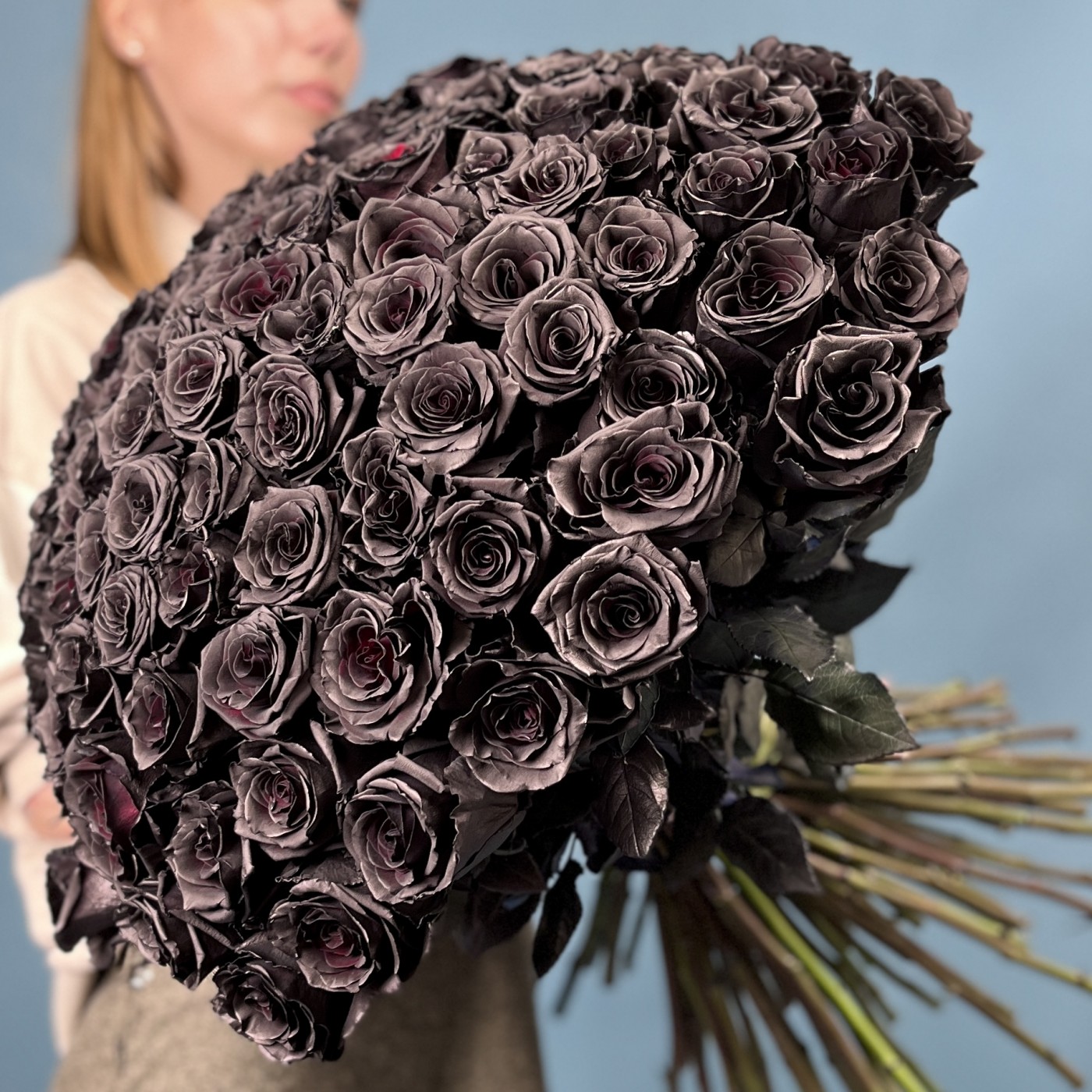 Букет из 101 черной розы