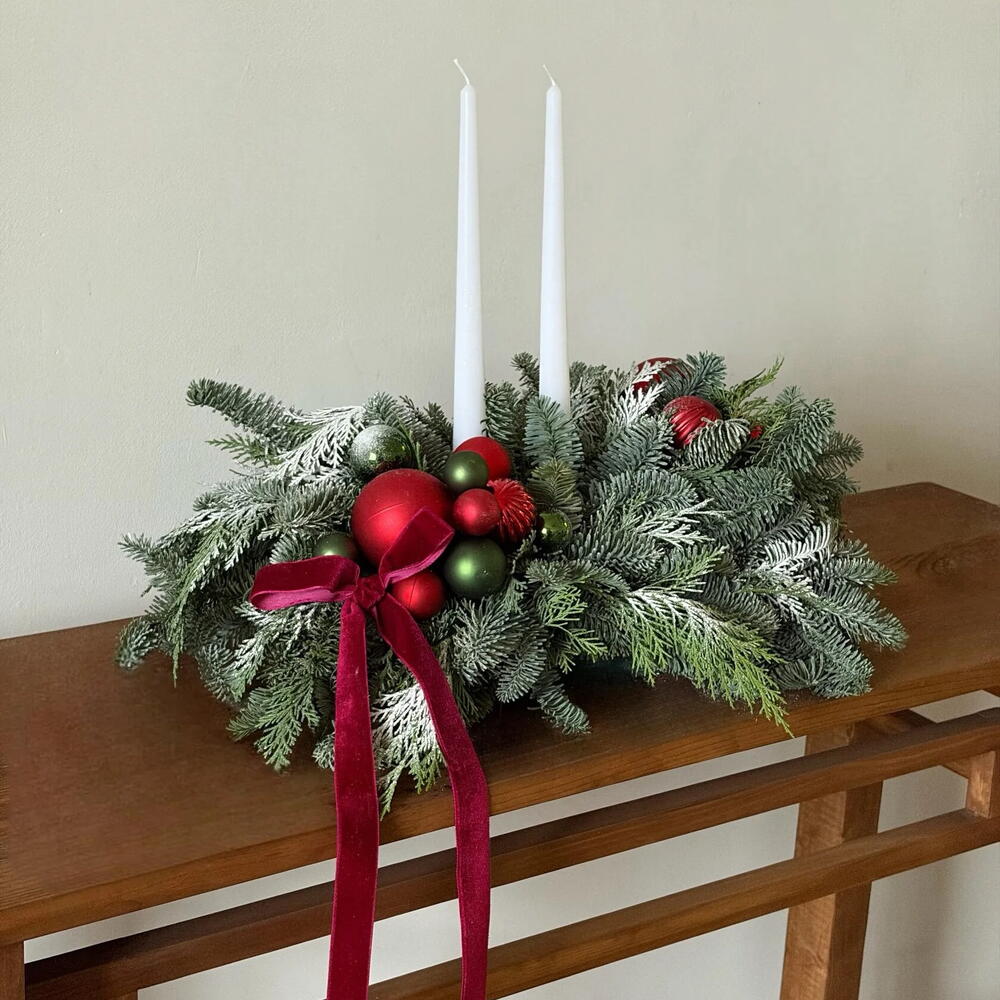 Новогодняя композиция на стол или камин