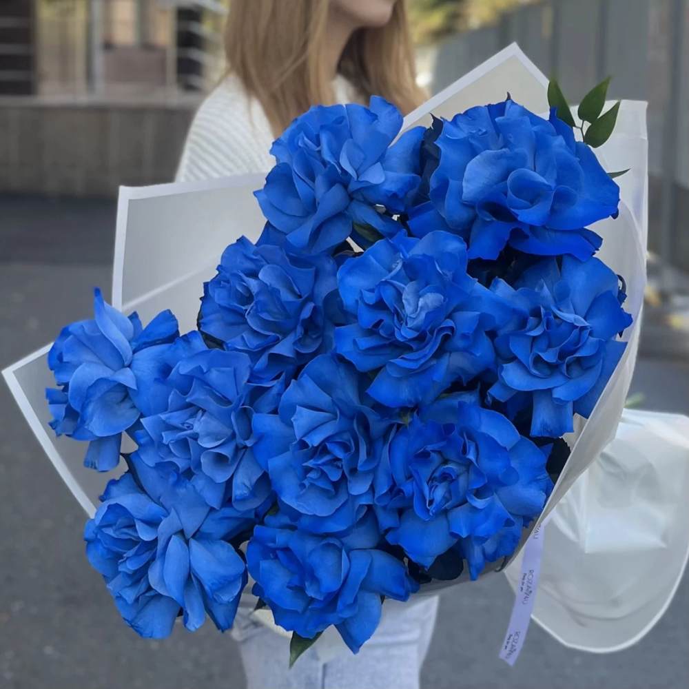 Французская синяя роза 11 шт.