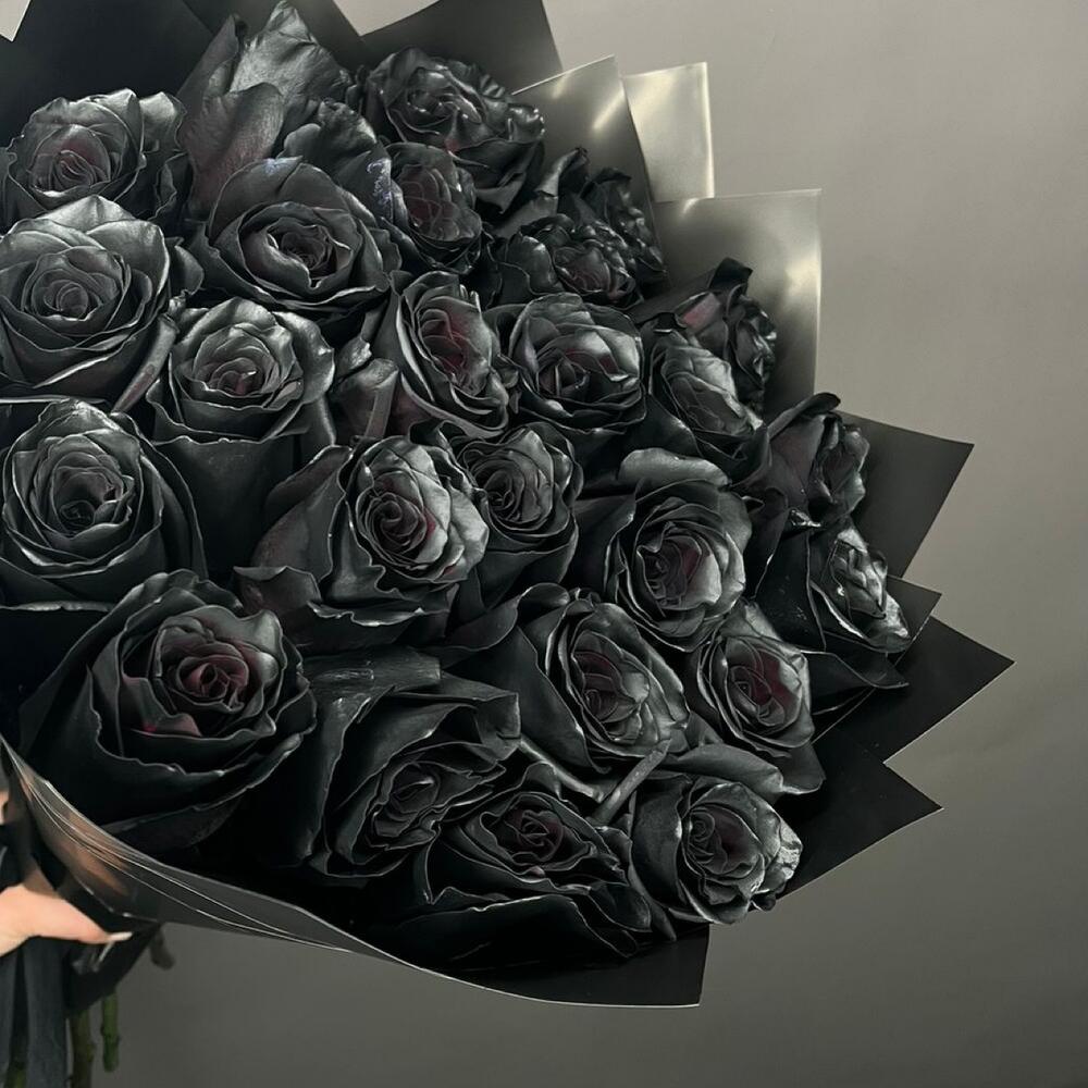Букет из 23 чёрных роз Эквадор