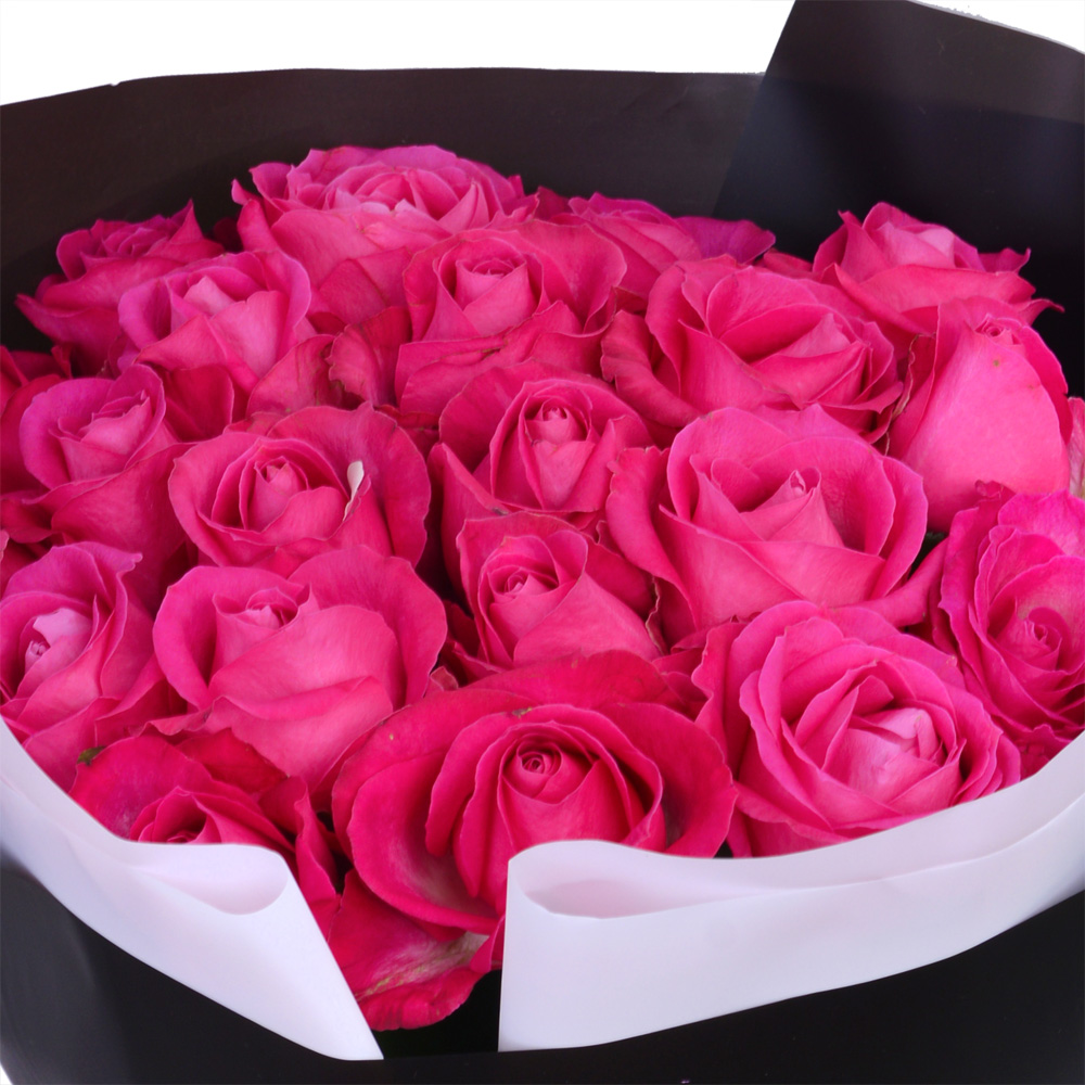 21 малиновая роза 50 см