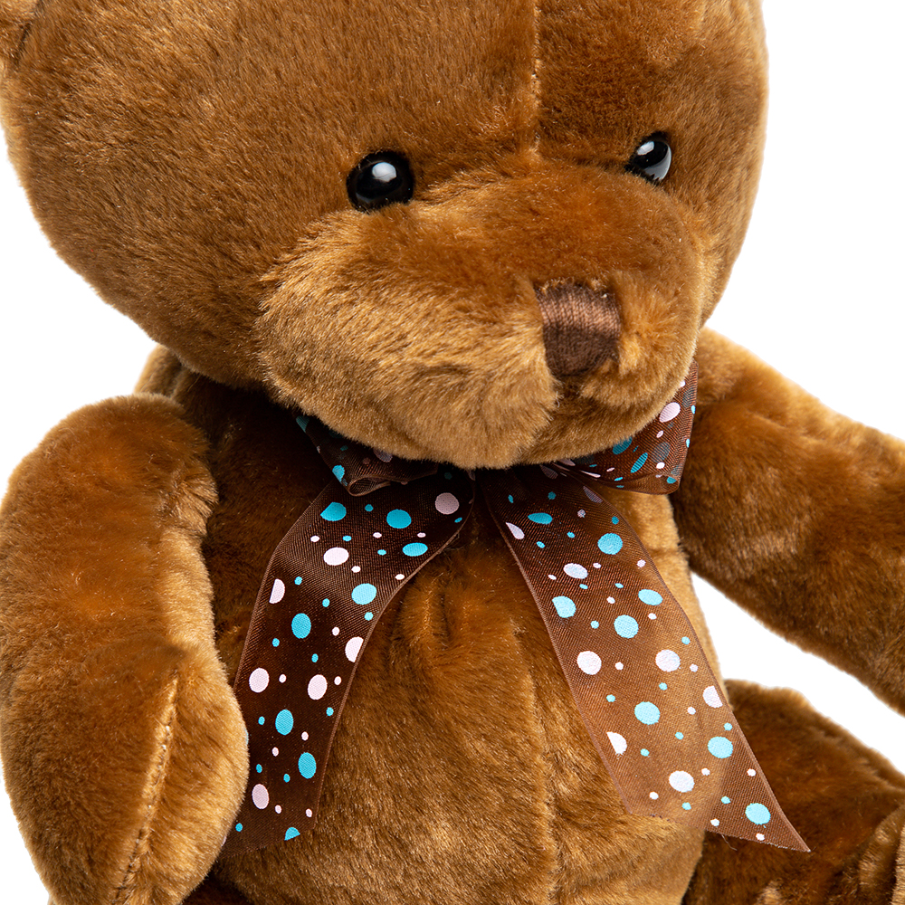 Мишка плюшевый коричневый 25х20